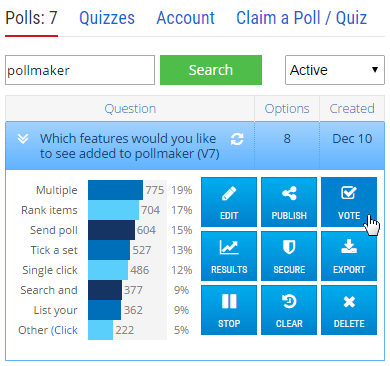 Managing your Polls - Poll Maker Help Guide