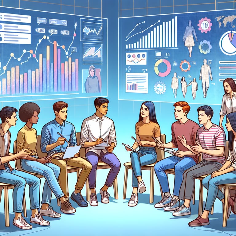 Illustration of key Youth Engagement survey questions and their potential outcomes.