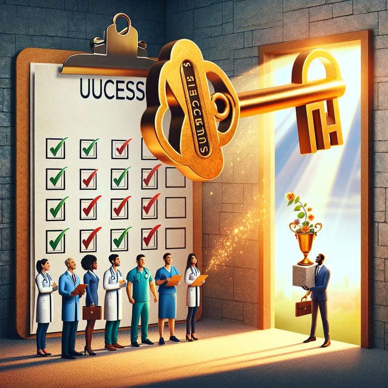 Unlocking Success with ACGME survey questions concept illustration