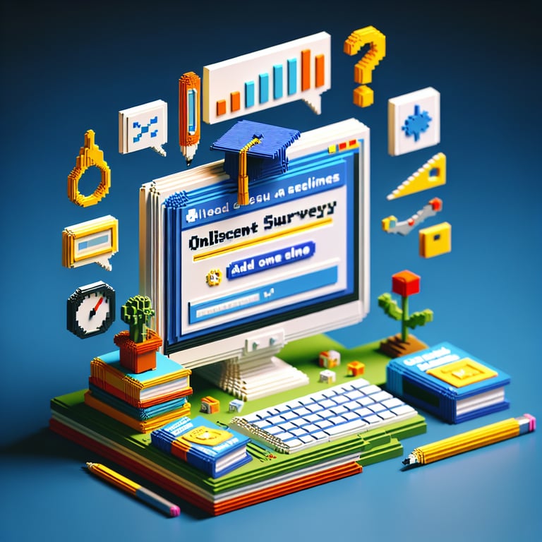 Artistic 3D voxel representing adolescent growth study interface