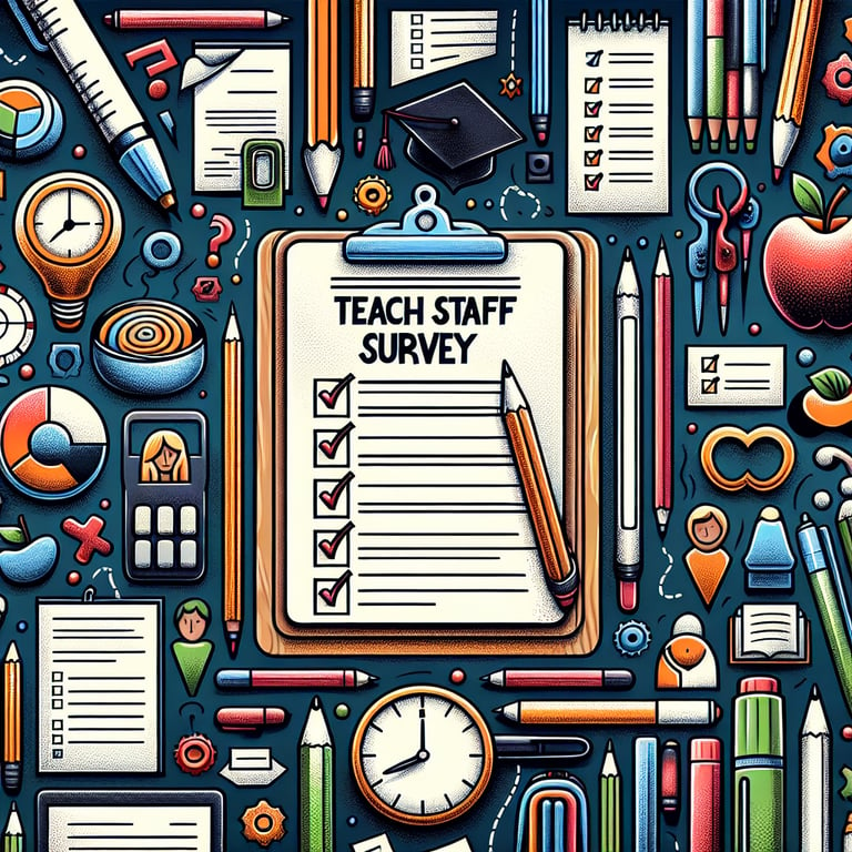 Illustration depicting deeper exploration of Teaching Staff survey questions.