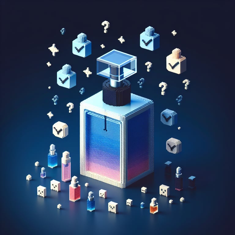 Artistic 3D voxel depicting aroma feedback survey
