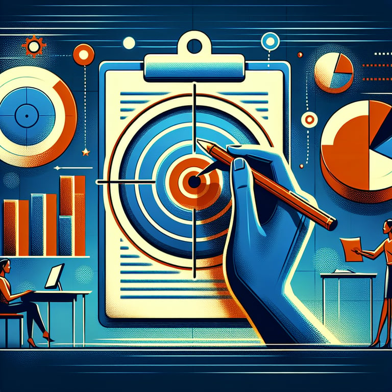 Illustration showcasing the exploration of relevant topics using Target survey questions.