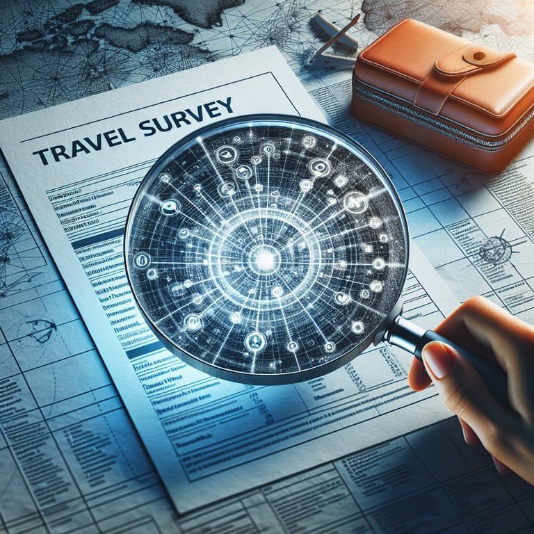 An illustration showcasing the power of relevant topics in Travel Survey survey questions.