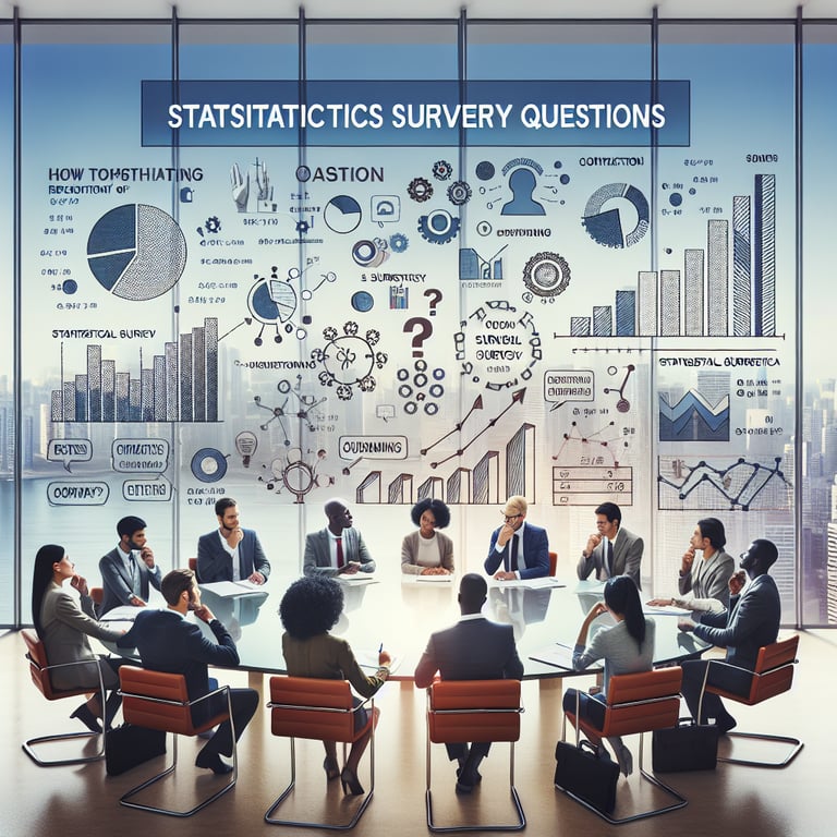 Illustration exploring relevant topics for Statistics Survey survey questions