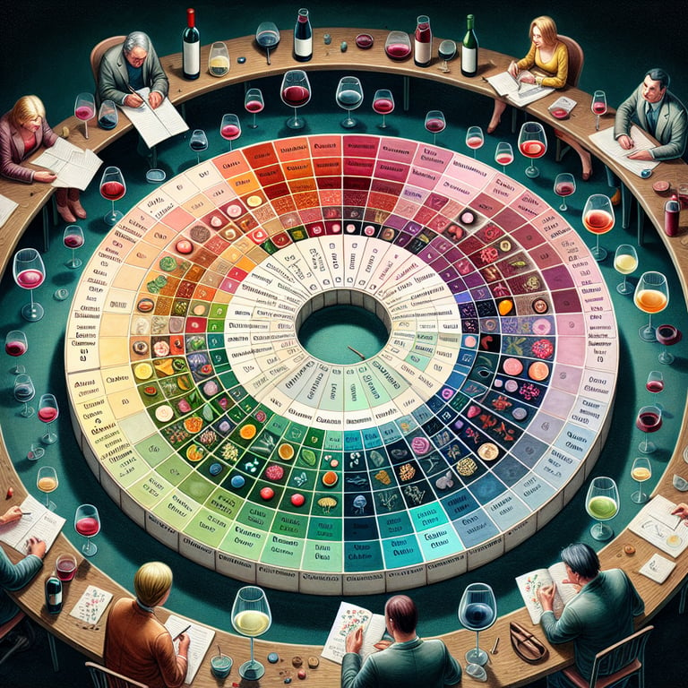 Graphical representation of Wine Preference survey questions and the complexities of the results.