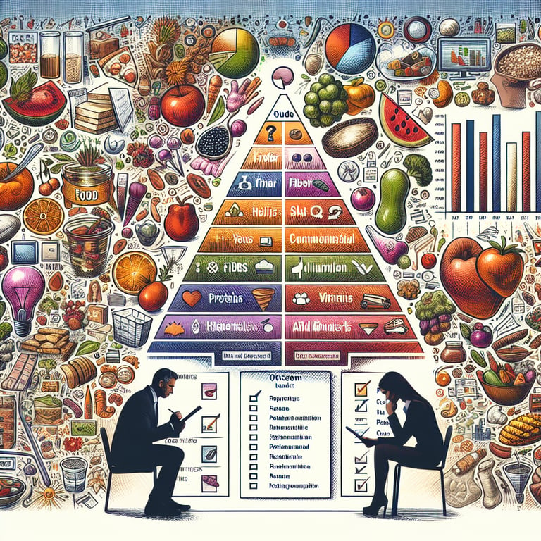 Illustration demonstrating the use of Food and Nutrition survey questions to unlock powerful outcomes.