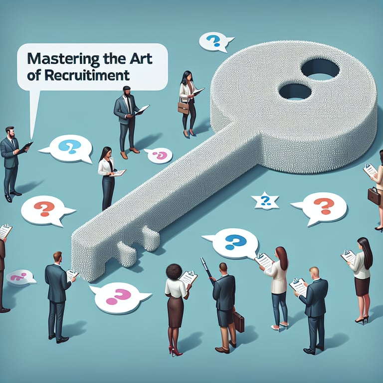 Illustration showcasing the importance of mastering Recruitment Candidate survey questions for successful hiring.