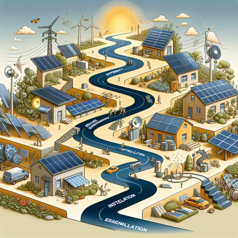 Illustration of Solar Panel survey questions relevant to your Solar Energy journey