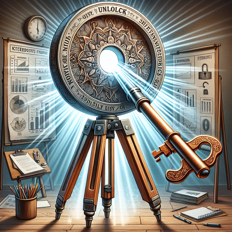 Illustration depicting the process of crafting effective Tripod survey questions for unlocking insights.