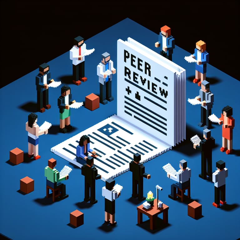 Illustration showcasing the potential of Peer Review survey questions.