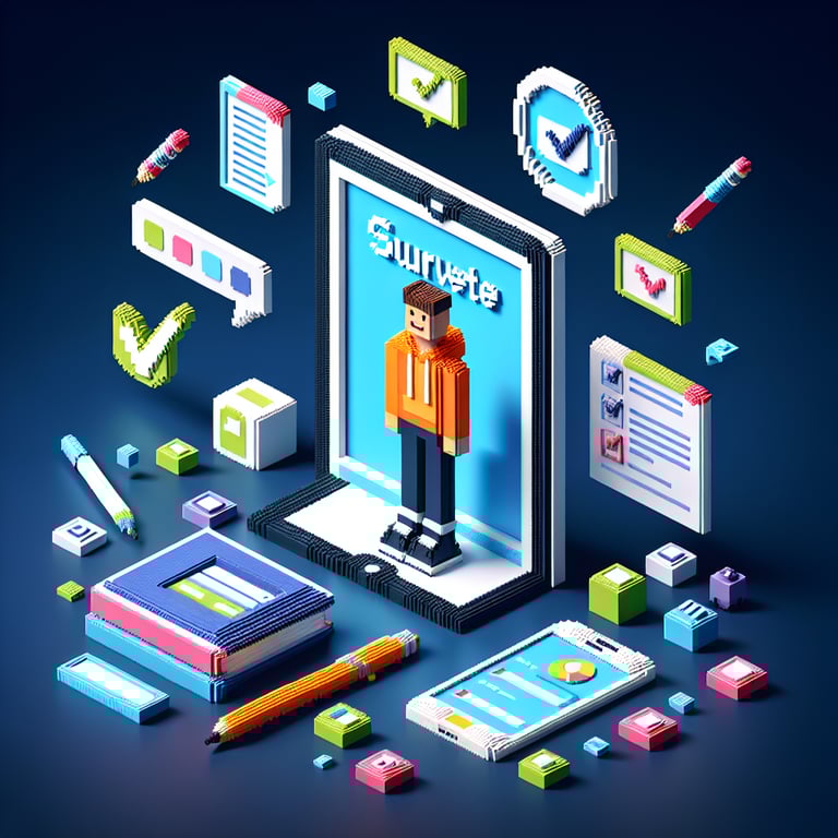 3D voxel representation of insightful senior survey prompts