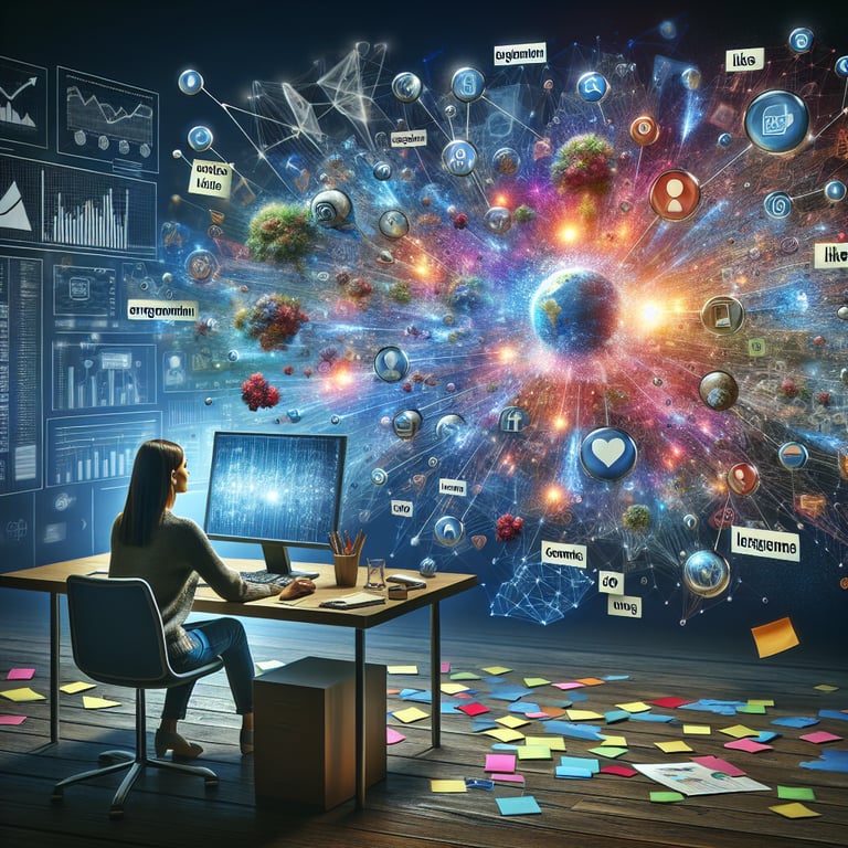 3D voxel mapping key engagement topics in social platform survey