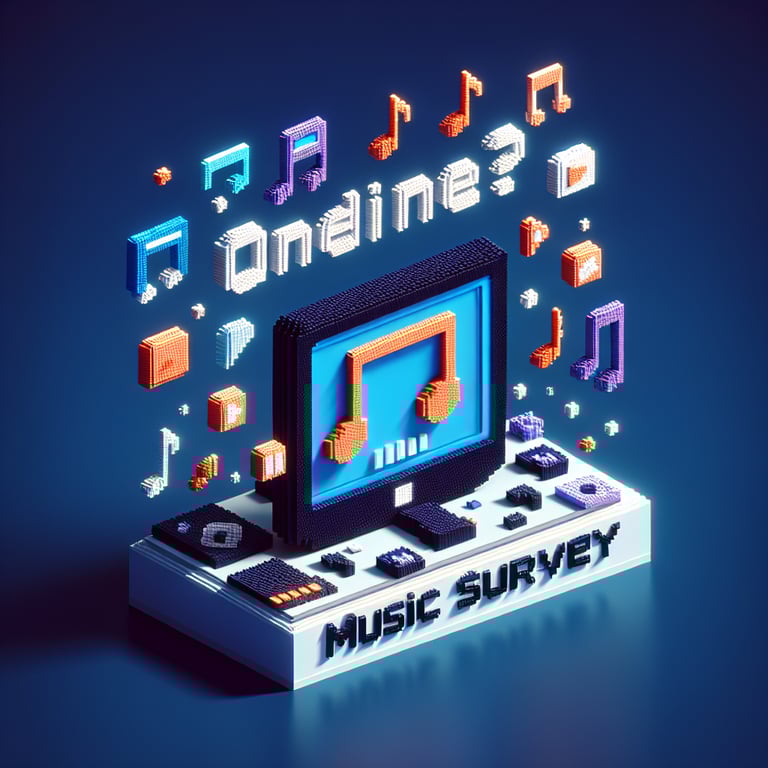 3D voxel representation of rhythmic polling and music questionnaire