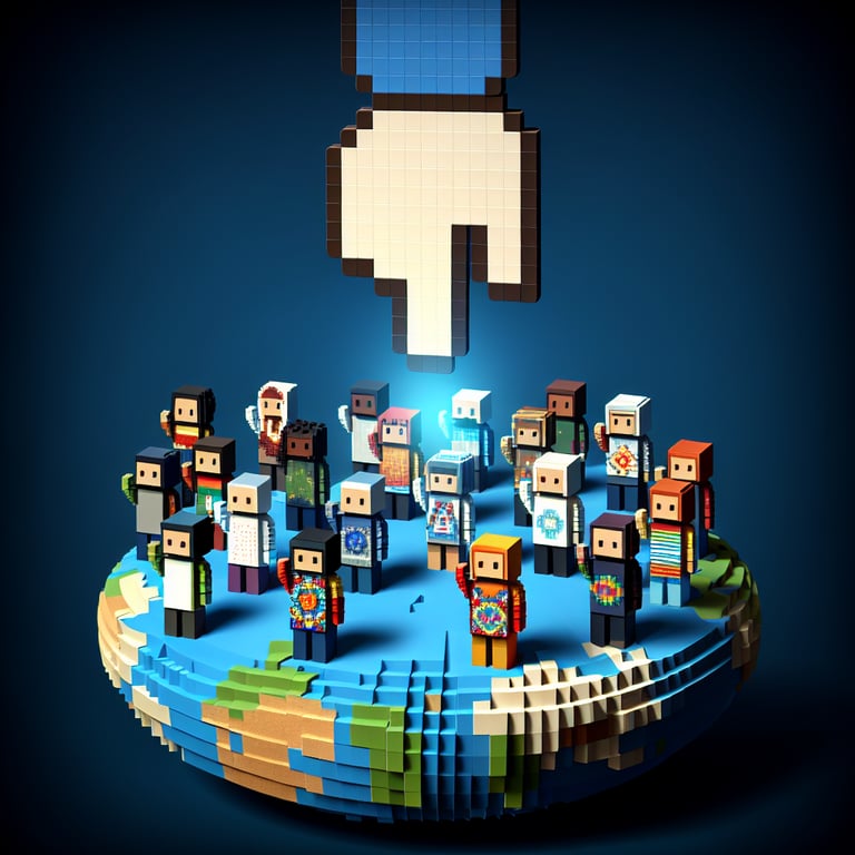 Creative 3D voxel of diverse cultural feedback framework