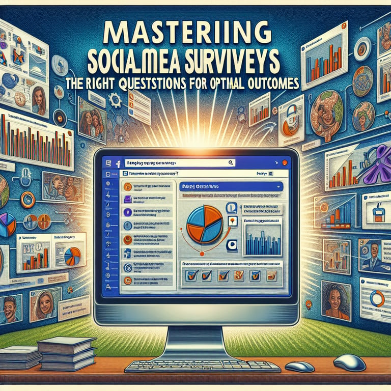 Mastering Social Media Surveys illustration with optimal Facebook Survey questions