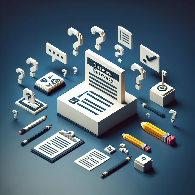 Artistic 3D voxel scene showing a quiz format suited for national achievement class 8 question evaluation