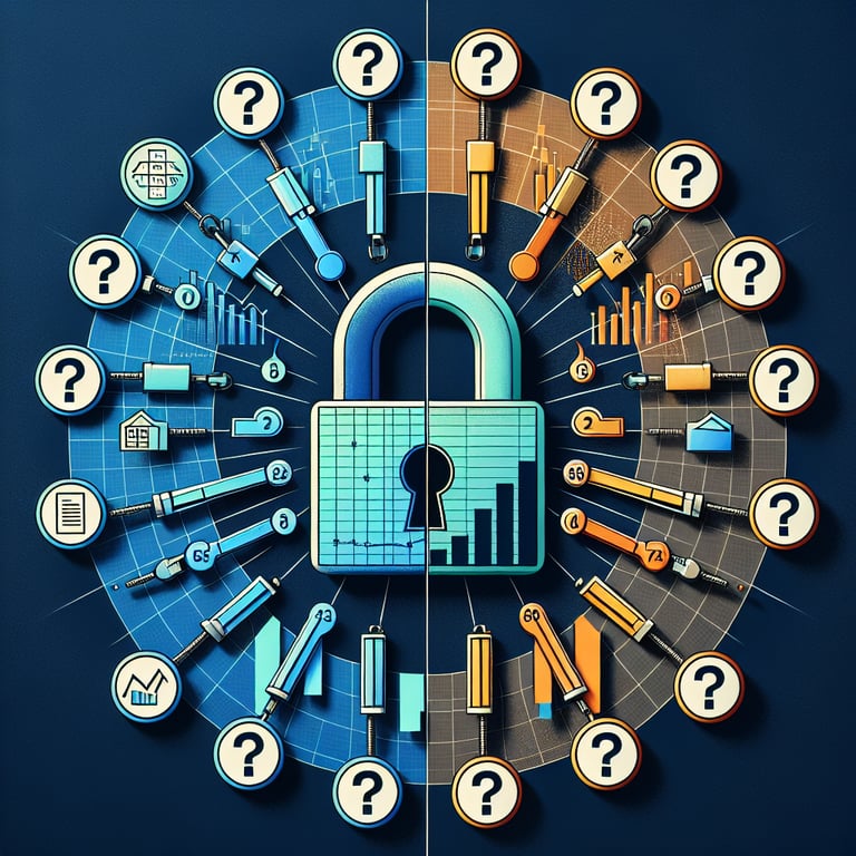 Illustration of Frequency survey questions concept with keys symbolizing unlocking potential outcomes.