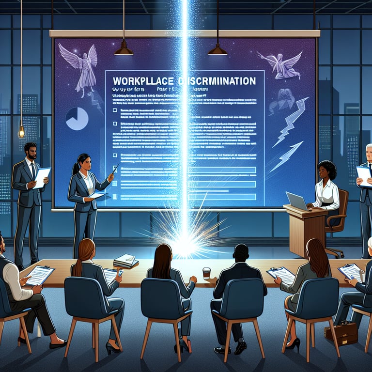 Illustration depicting the power of Workplace Discrimination survey questions for unleashing potential.