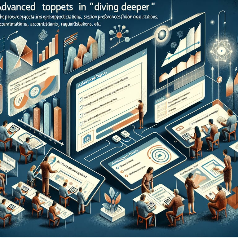 Illustration showing advanced topics in Pre Event for Attendees survey questions