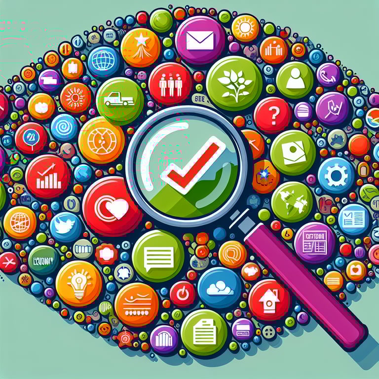 Illustration highlighting hot button issues for Voter Opinion survey questions.