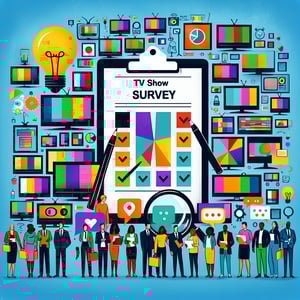Illustration of TV Show Survey survey questions for crafting an ideal survey.