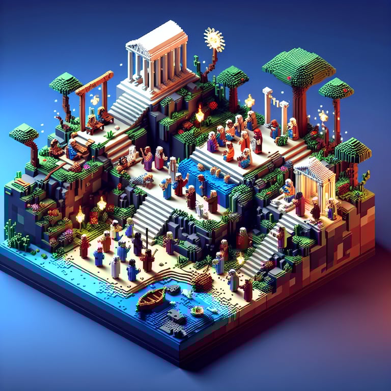 3d voxel of New Testament exploration