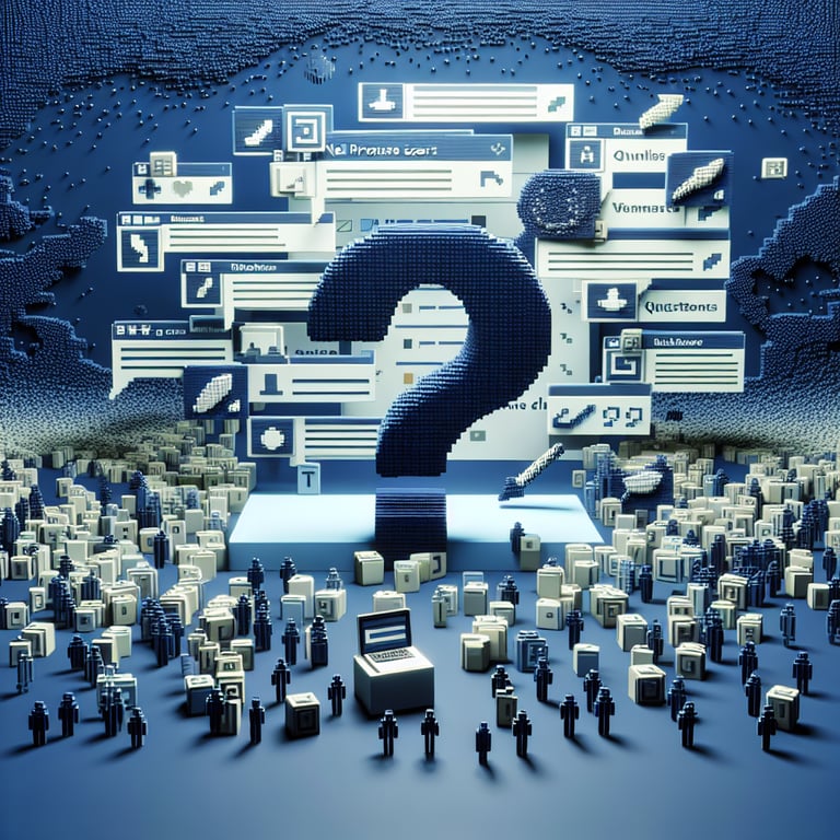 3D voxel artwork highlighting concise NPS questions