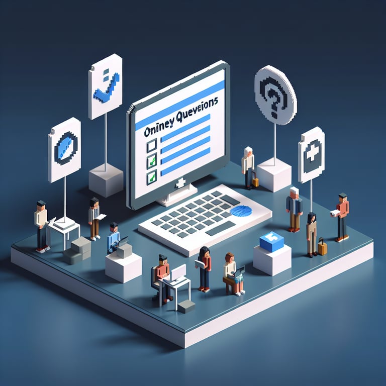 Creative 3D voxel showcasing multi-generation survey themes
