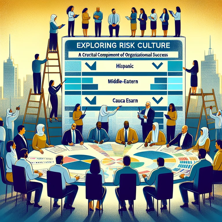 Illustration depicting the concept of exploring Risk Culture through survey questions.