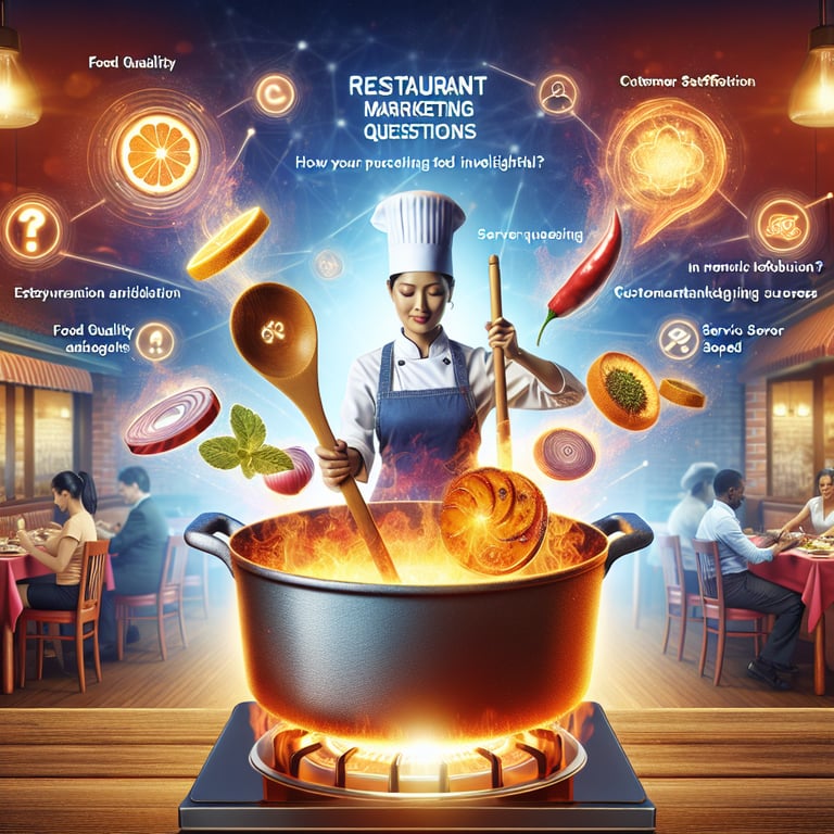 Illustration showcasing the power of Restaurant Marketing survey questions for business success.