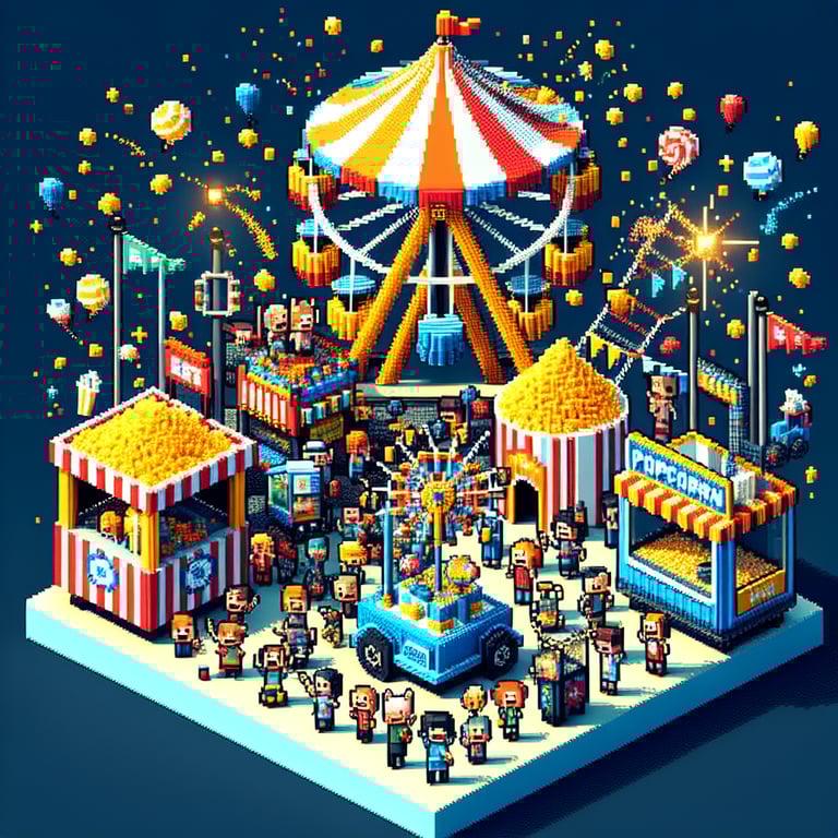 3D voxel icon of an engaging quiz experience