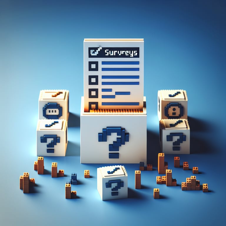 3D voxel art of workplace safety and COVID poll