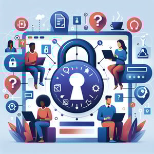 Illustration of key unlocking 