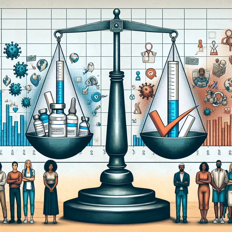 Illustration depicting Vaccine Confidence survey questions as a critical factor in public health.