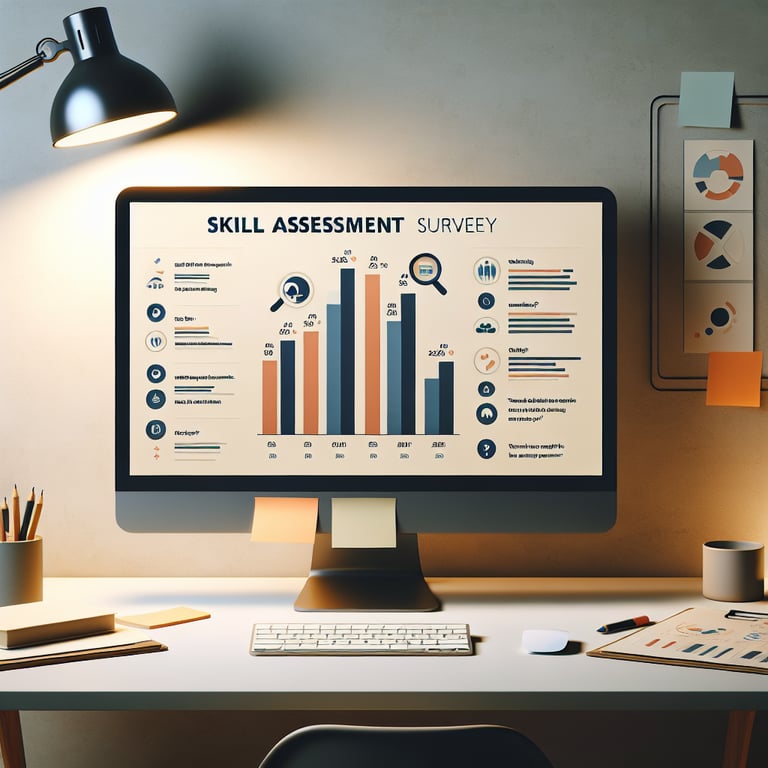 Illustration showcasing trending topics in Skills Assessment survey questions.