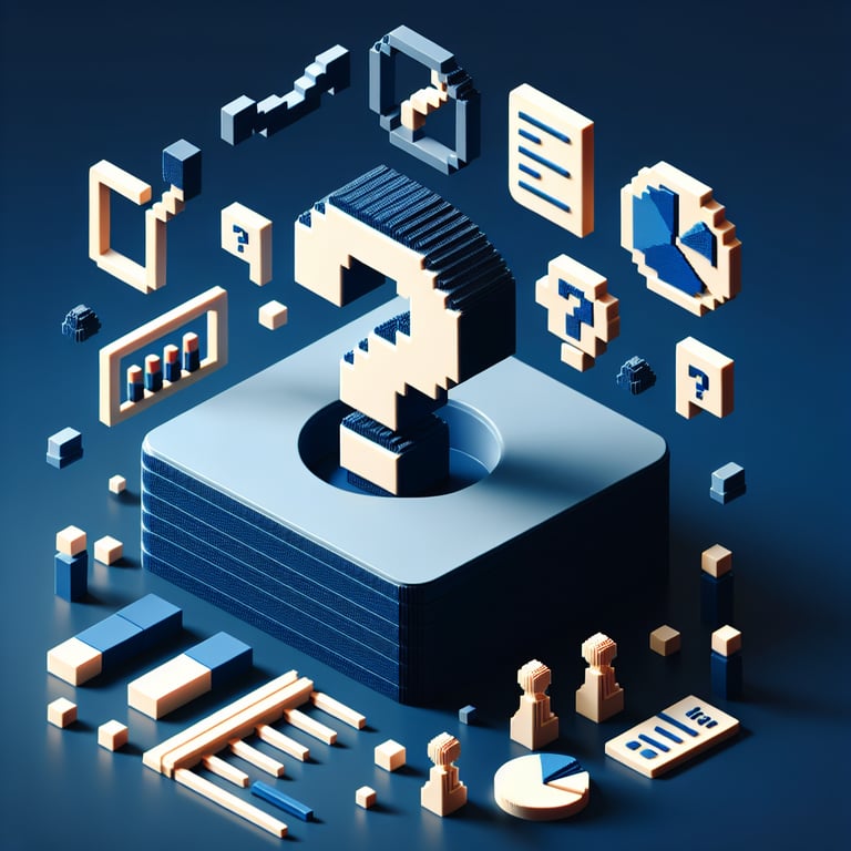 3D voxel art of career outcome mapping and graduate data