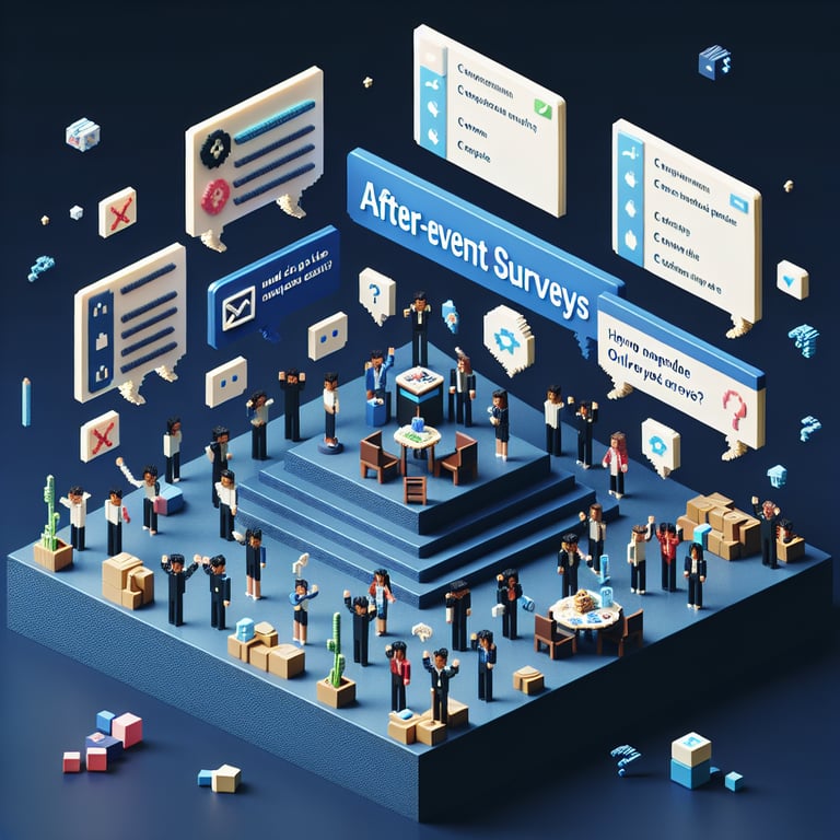 3D voxel representation of survey insights after an event