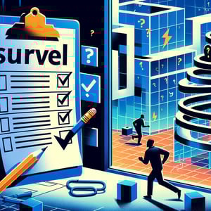 Illustration representing key Sprint/Agile Development survey questions for unlocking its power.