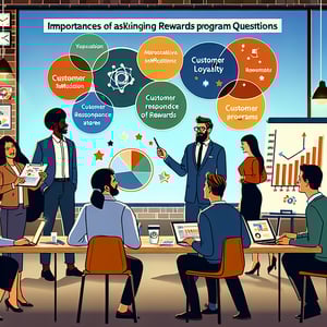 Illustration emphasizing the importance of asking Rewards Program survey questions in business.