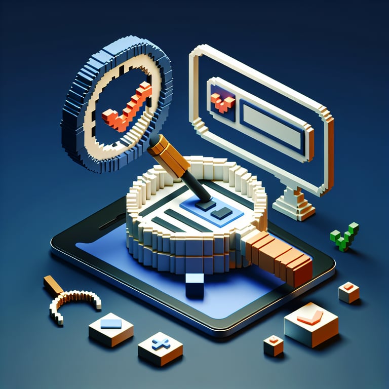 Artistic 3D voxel showcasing detailed respondent feedback in a survey