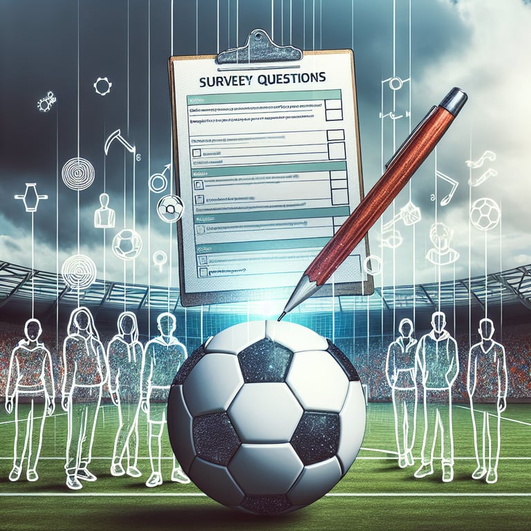 Illustration of optimal soccer interest and participation survey questions for best outcomes.