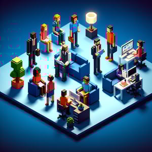 Illustration demonstrating maximizing profits and retention through effective staffing survey questions.