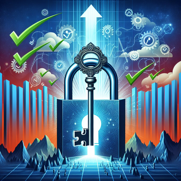 Illustration showcasing the power of Software Implementation survey questions for achieving outcomes.