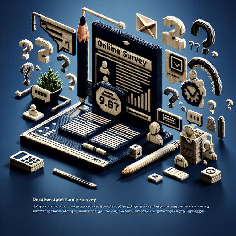 Artistic 3D voxel representation of performance insights grid