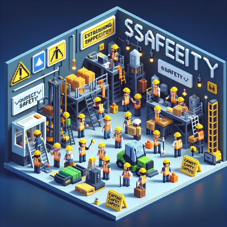 Illustration highlighting key Workplace Safety survey questions for effective data gathering.