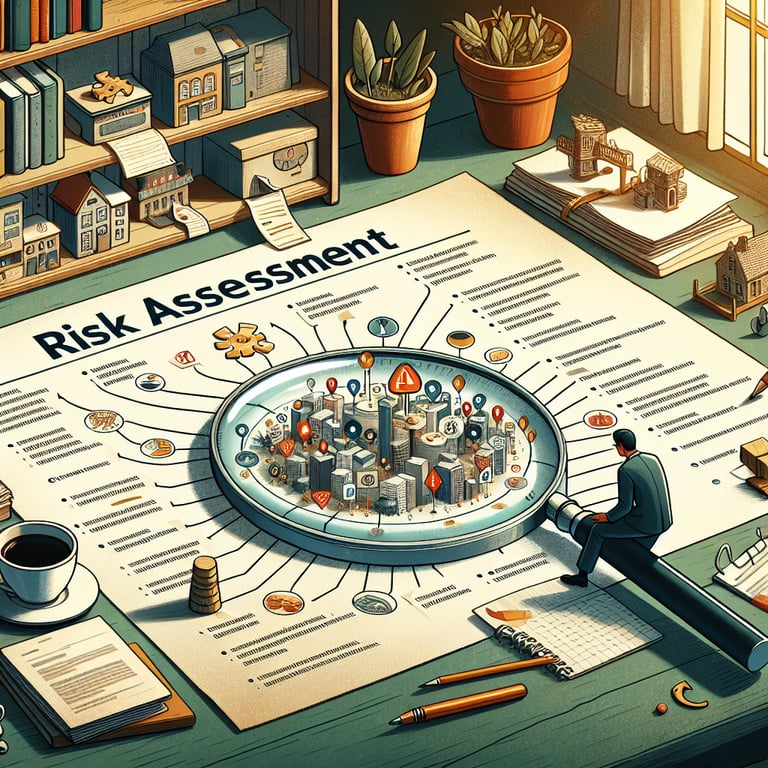 Illustration highlighting key Risk Assessment survey questions and their expected outcomes.