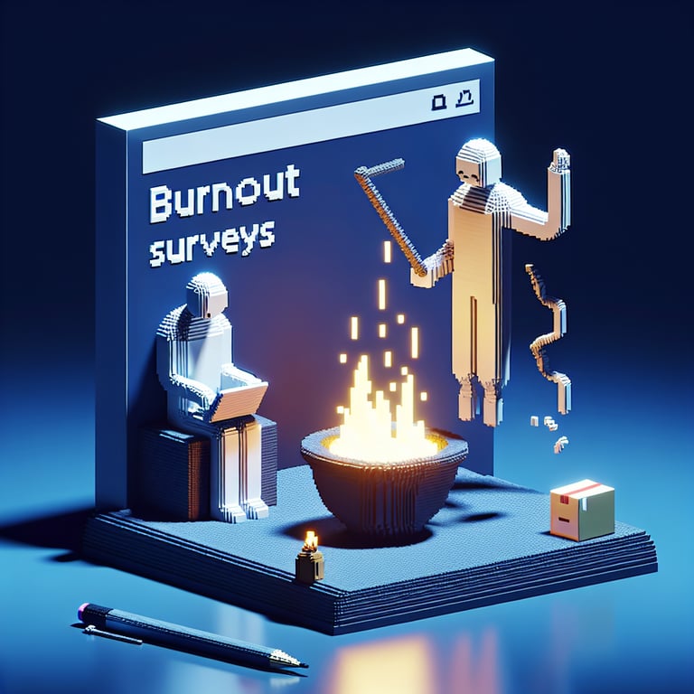 3D voxel model illustrating NDNQI fatigue assessment questionnaire