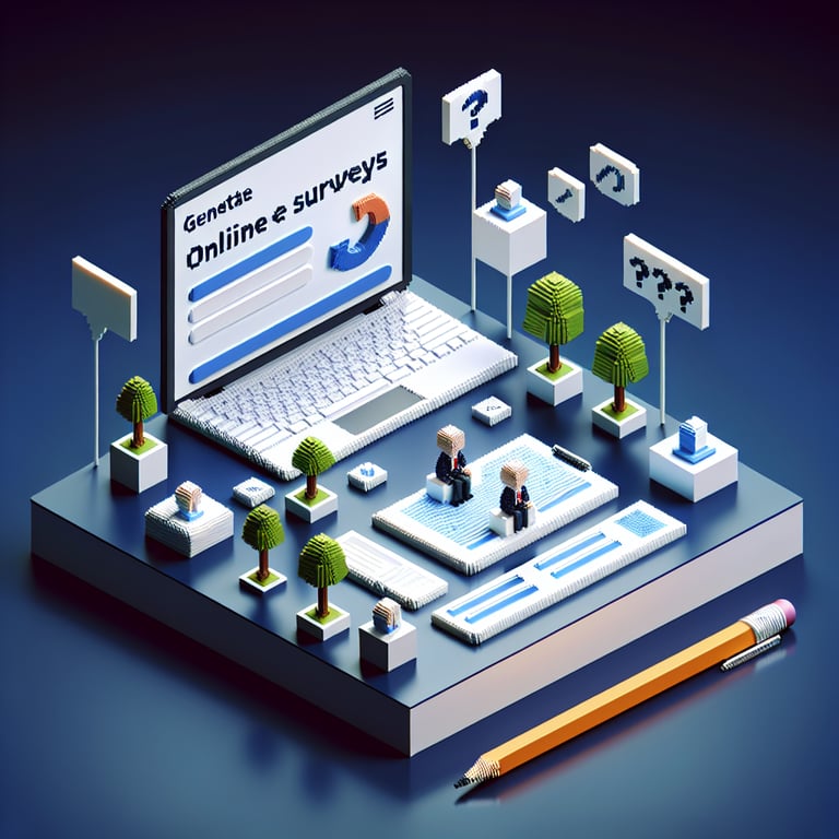 Artistic 3D voxel sculpture symbolizing interactive learning feedback loops
