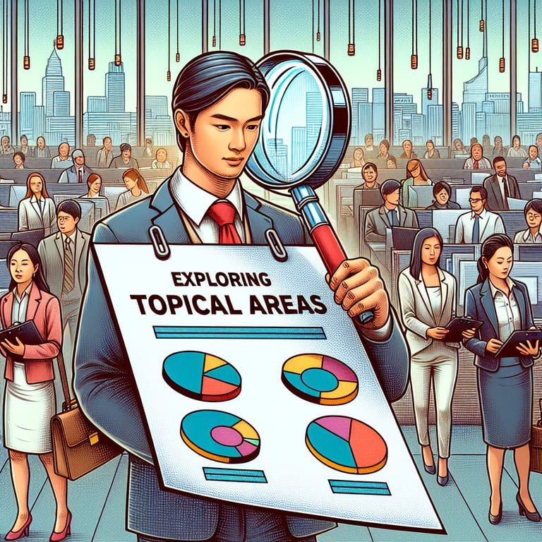 Diagram illustrating key topical areas for Workforce survey questions.